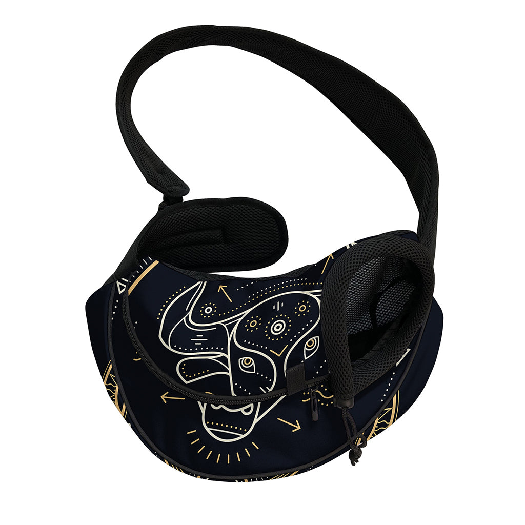Vintage Taurus Zodiac Sign Print Pet Sling Carrier