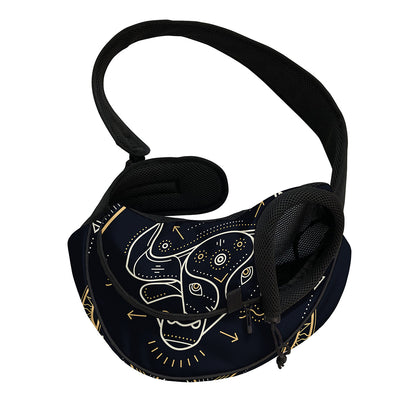 Vintage Taurus Zodiac Sign Print Pet Sling Carrier