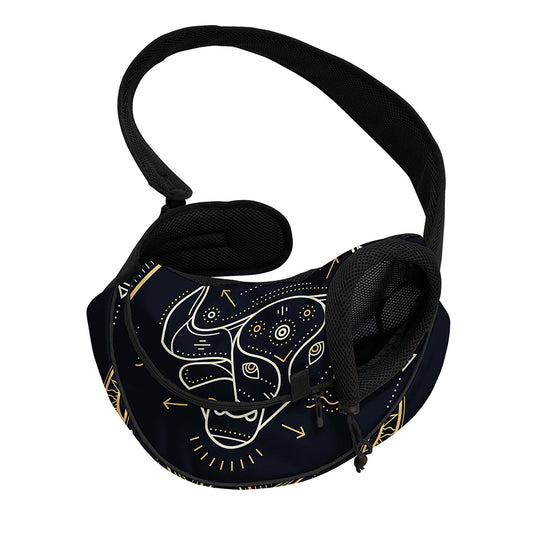 Vintage Taurus Zodiac Sign Print Pet Sling Carrier