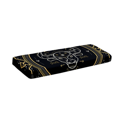 Vintage Taurus Zodiac Sign Print Piano Keyboard Cover