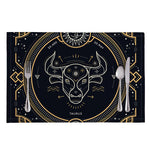Vintage Taurus Zodiac Sign Print Placemat