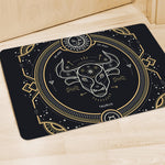 Vintage Taurus Zodiac Sign Print Polyester Doormat