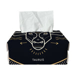 Vintage Taurus Zodiac Sign Print Rectangle Tissue Box Cover