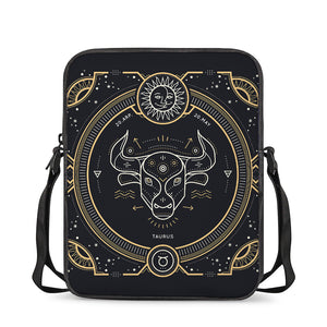 Vintage Taurus Zodiac Sign Print Rectangular Crossbody Bag