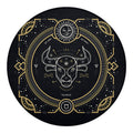 Vintage Taurus Zodiac Sign Print Round Blanket