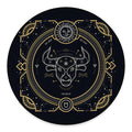 Vintage Taurus Zodiac Sign Print Round Floor Mat