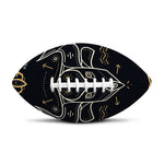 Vintage Taurus Zodiac Sign Print Rugby Ball