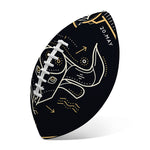 Vintage Taurus Zodiac Sign Print Rugby Ball