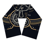 Vintage Taurus Zodiac Sign Print Scarf