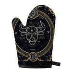 Vintage Taurus Zodiac Sign Print Single Oven Mitt