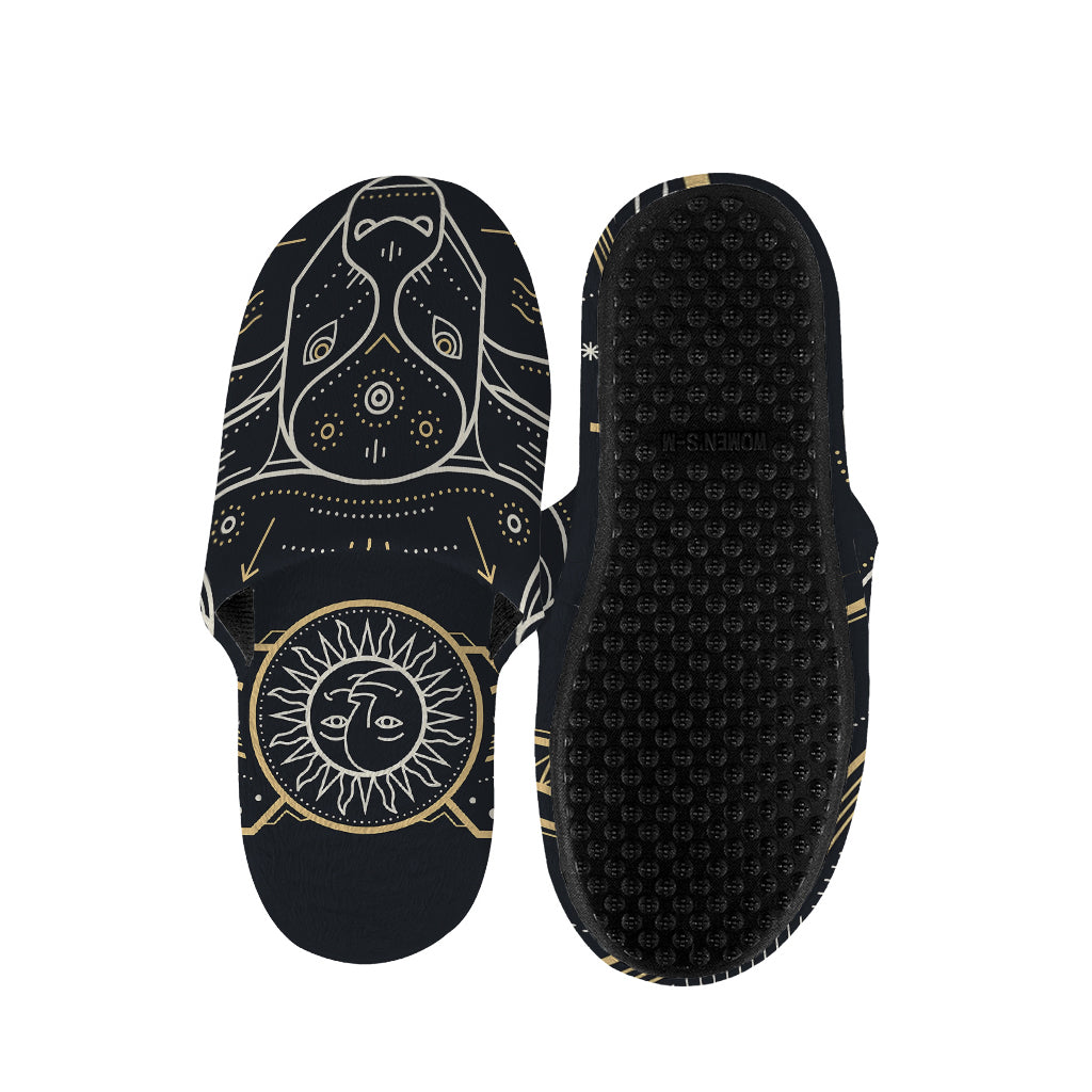 Vintage Taurus Zodiac Sign Print Slippers