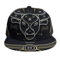 Vintage Taurus Zodiac Sign Print Snapback Cap