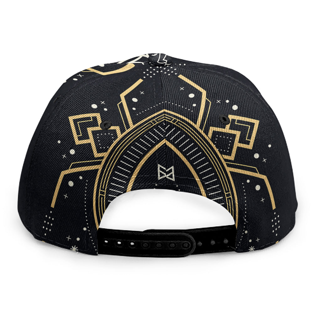 Vintage Taurus Zodiac Sign Print Snapback Cap