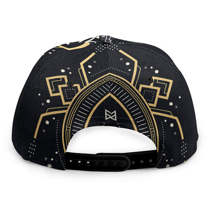 Vintage Taurus Zodiac Sign Print Snapback Cap