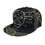 Vintage Taurus Zodiac Sign Print Snapback Cap