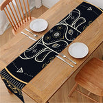 Vintage Taurus Zodiac Sign Print Table Runner