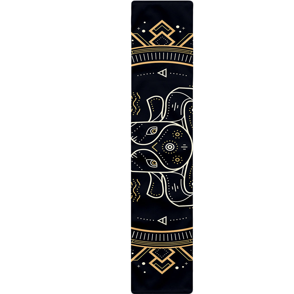 Vintage Taurus Zodiac Sign Print Table Runner