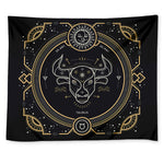 Vintage Taurus Zodiac Sign Print Tapestry