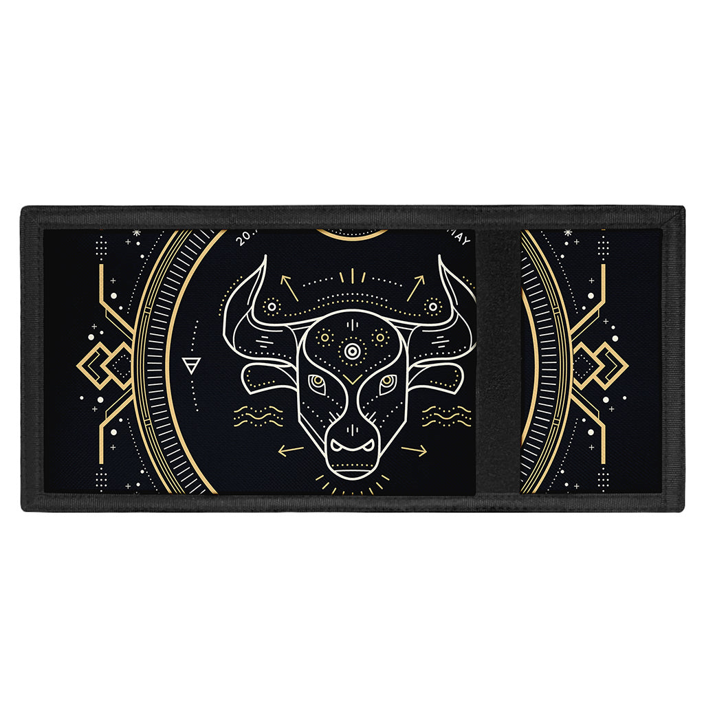 Vintage Taurus Zodiac Sign Print Trifold Wallet