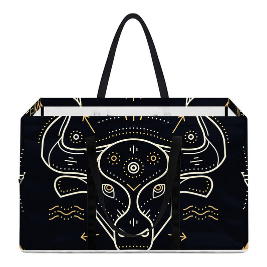 Vintage Taurus Zodiac Sign Print Utility Tote Bag