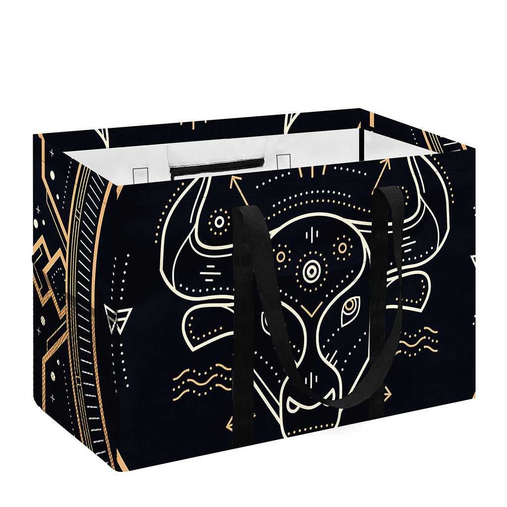 Vintage Taurus Zodiac Sign Print Utility Tote Bag