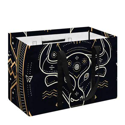 Vintage Taurus Zodiac Sign Print Utility Tote Bag