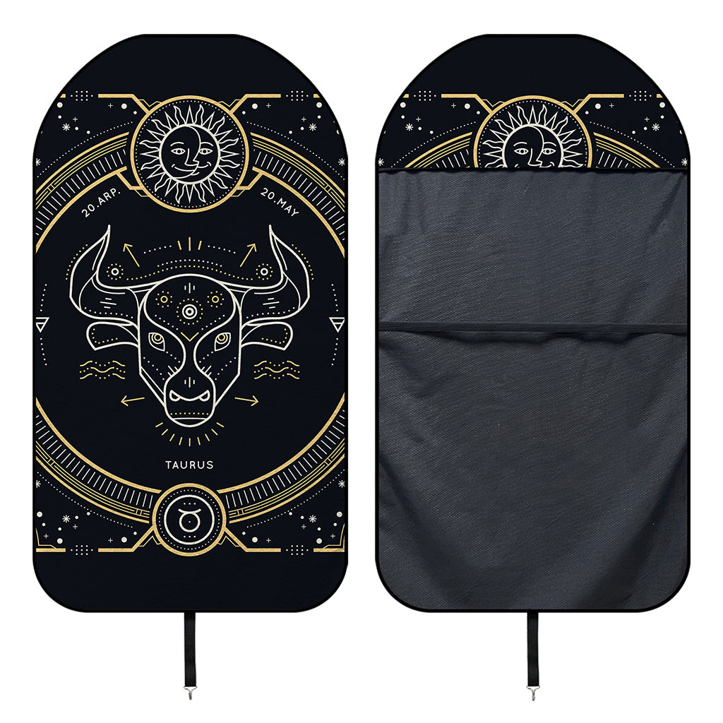 Vintage Taurus Zodiac Sign Print Waterproof Car Seat Cover