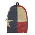 Vintage Texas Flag Print School Backpack
