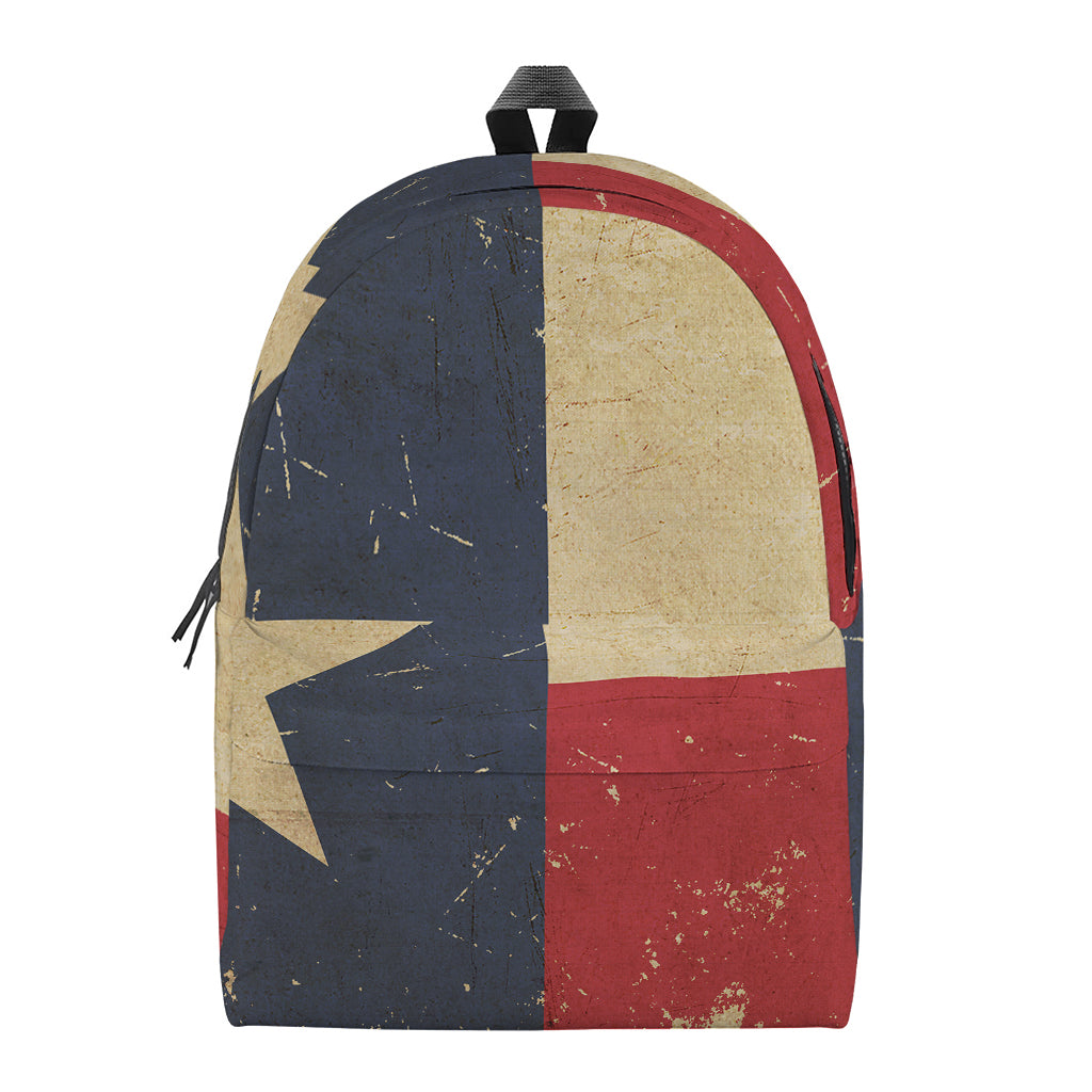 Vintage Texas Flag Print Backpack