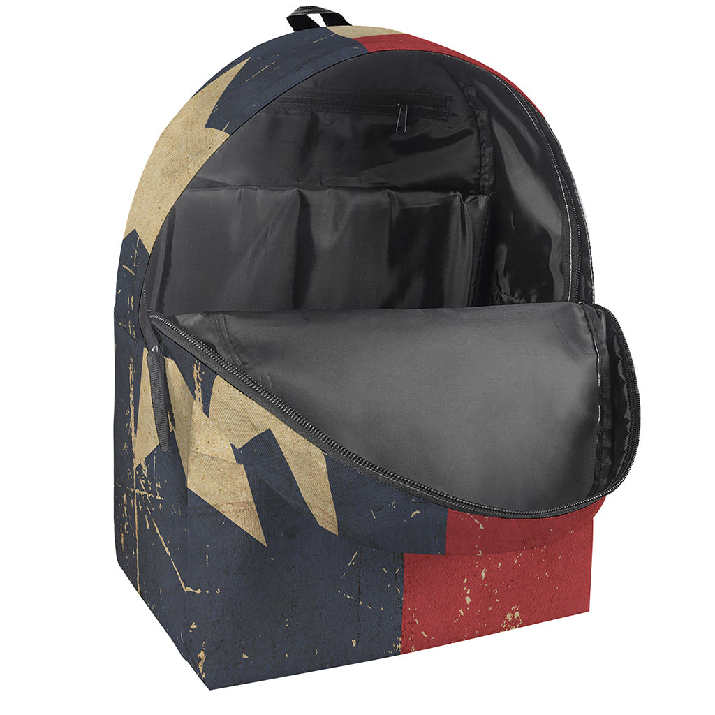 Vintage Texas Flag Print Backpack