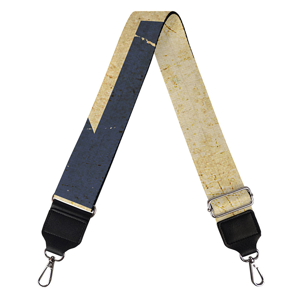 Vintage Texas Flag Print Bag Strap