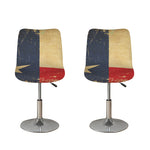 Vintage Texas Flag Print Bar Stool Covers