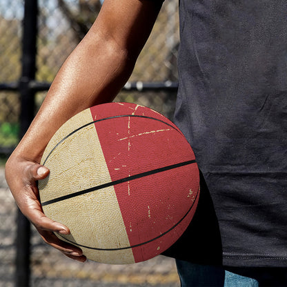 Vintage Texas Flag Print Basketball