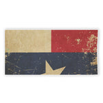 Vintage Texas Flag Print Beach Towel