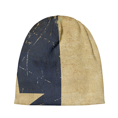 Vintage Texas Flag Print Beanie