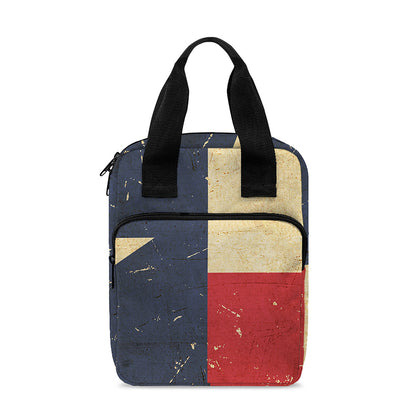 Vintage Texas Flag Print Bible Tote Bag