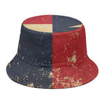 Vintage Texas Flag Print Bucket Hat