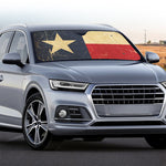 Vintage Texas Flag Print Car Windshield Sun Shade