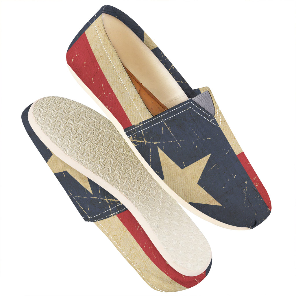 Vintage Texas Flag Print Casual Shoes