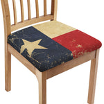 Vintage Texas Flag Print Chair Cushion Cover
