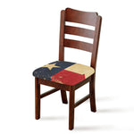 Vintage Texas Flag Print Chair Cushion Cover