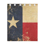 Vintage Texas Flag Print Curtain