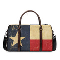 Vintage Texas Flag Print Duffel Bag