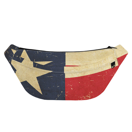 Vintage Texas Flag Print Fanny Pack