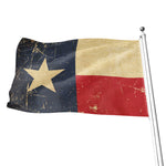 Vintage Texas Flag Print Flag