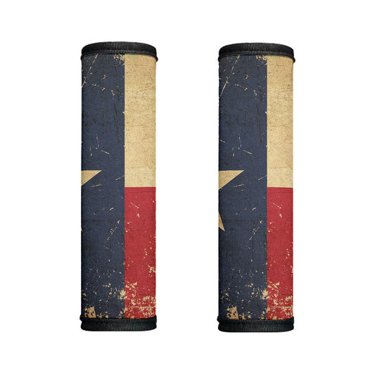 Vintage Texas Flag Print Handle Covers