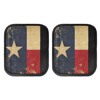 Vintage Texas Flag Print Handle Covers