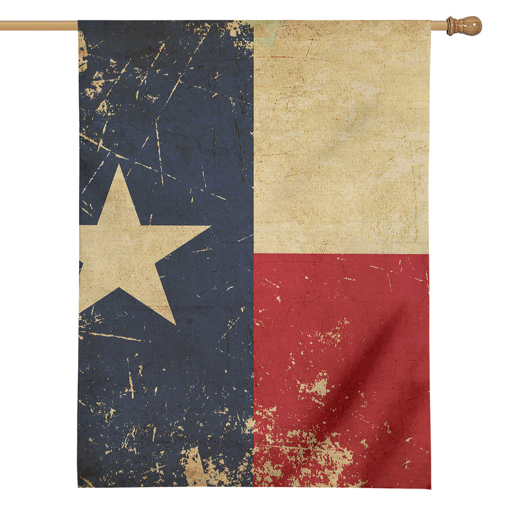 Vintage Texas Flag Print House Flag