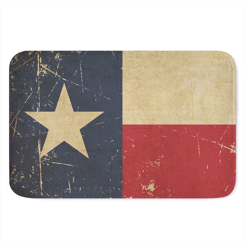 Vintage Texas Flag Print Indoor Door Mat