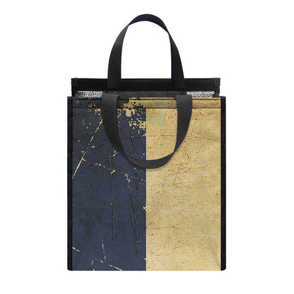 Vintage Texas Flag Print Insulated Lunch Tote